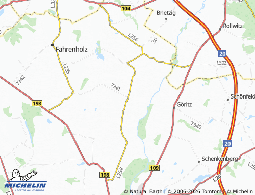 MICHELIN Bandelow map - ViaMichelin