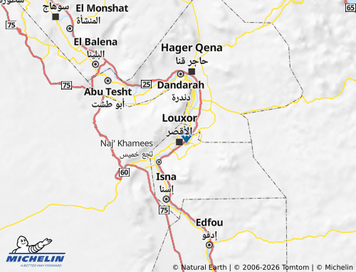 Mapa MICHELIN El Qarnah - ViaMichelin