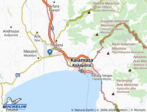 MICHELIN Spitakia map - ViaMichelin