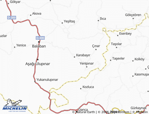 MICHELIN Karabayır map - ViaMichelin