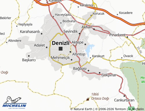 MICHELIN Fesleğen map - ViaMichelin