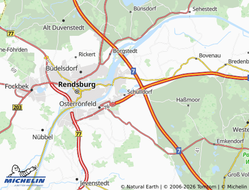 MICHELIN Schülldorf map - ViaMichelin