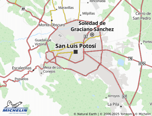 MICHELIN Niños Héroes map - ViaMichelin