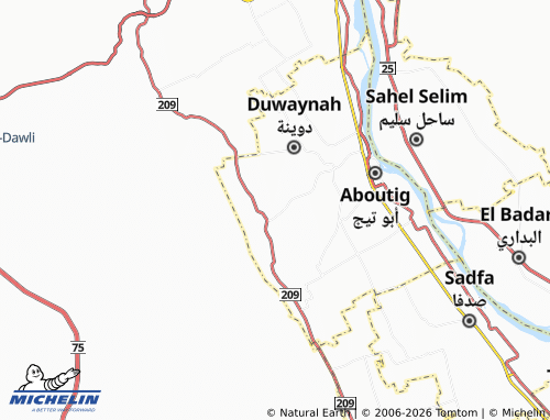 MICHELIN El Akadmaa map - ViaMichelin