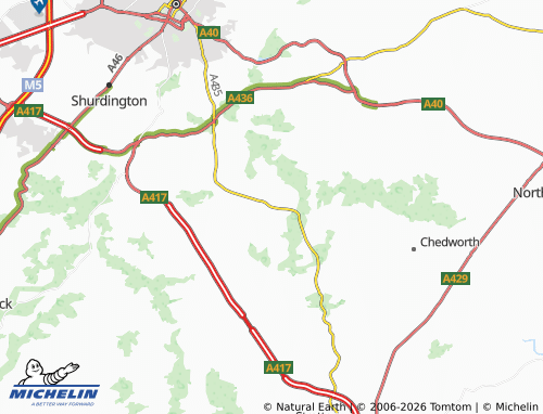 Carte MICHELIN Colesbourne - ViaMichelin