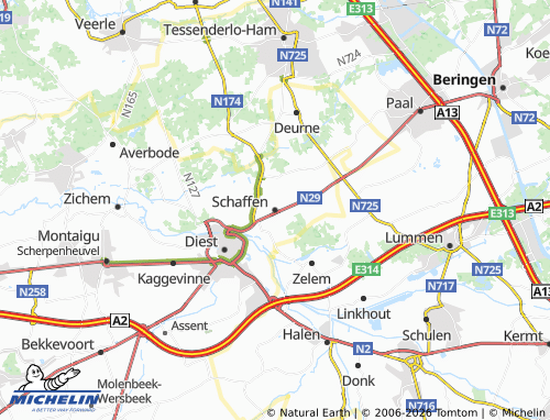 Mappa MICHELIN Schaffen - ViaMichelin