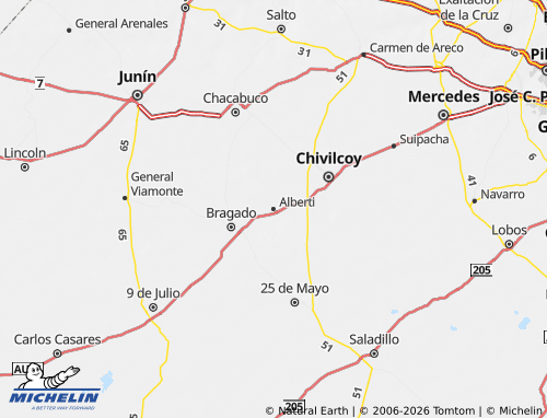 MICHELIN Alberti map - ViaMichelin