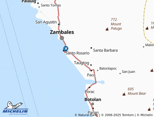 MICHELIN Palanginan map - ViaMichelin