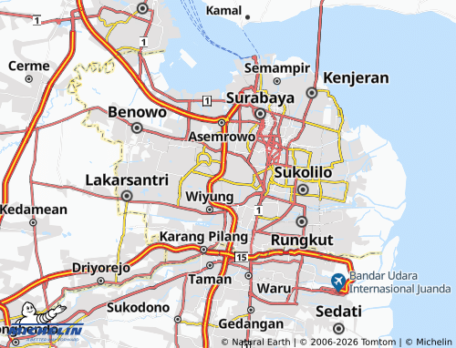 MICHELIN Dukuh Kupang map - ViaMichelin