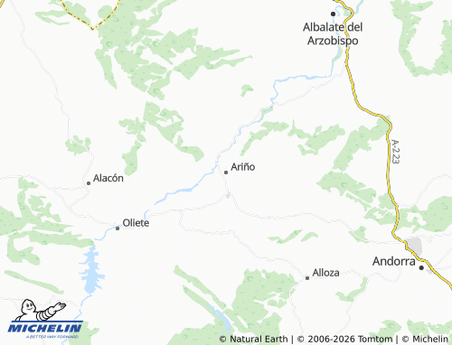 MICHELIN Ariño map - ViaMichelin