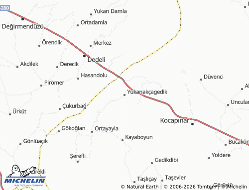 Mappa MICHELIN Yukarıakçagedik - ViaMichelin