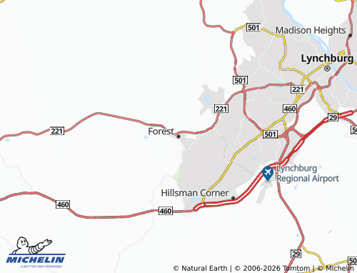 Mapa MICHELIN Forest - ViaMichelin