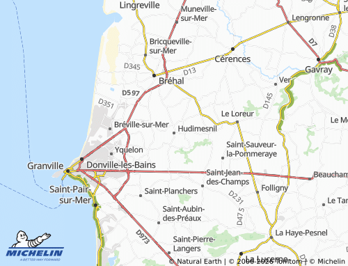MICHELIN Hudimesnil map - ViaMichelin