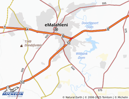 Kaart MICHELIN Tasbet Park Extension 14 - ViaMichelin