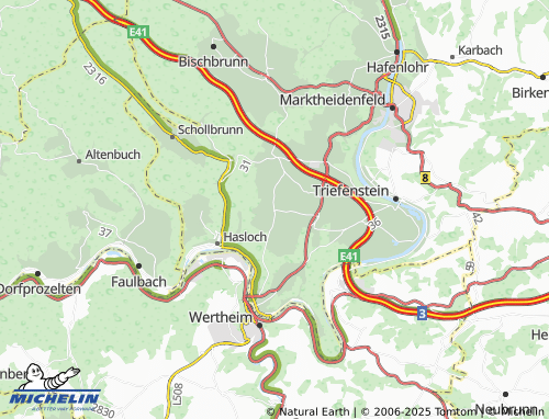 Mapa MICHELIN Röttbach - ViaMichelin