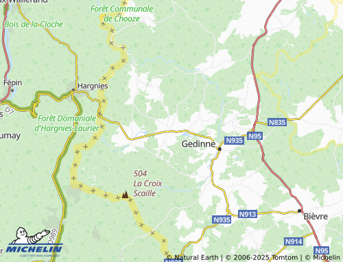Mapa MICHELIN Rienne - ViaMichelin