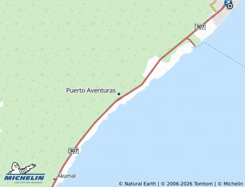 Kaart MICHELIN Puerto Maya - ViaMichelin