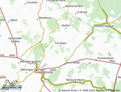 Mappa MICHELIN Corrobert - ViaMichelin