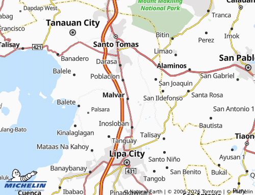 MICHELIN San Fernando map - ViaMichelin