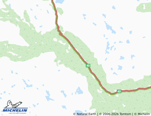 MICHELIN Uvdal Alpinsenter map - ViaMichelin