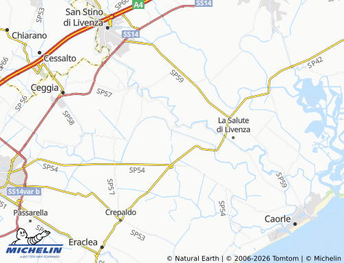 MICHELIN Boccafossa map - ViaMichelin