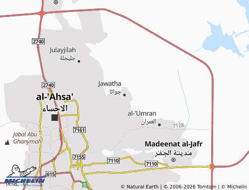 MICHELIN-Landkarte Jawatha - ViaMichelin