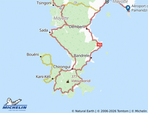 Mapa MICHELIN Mréréni Bé - ViaMichelin