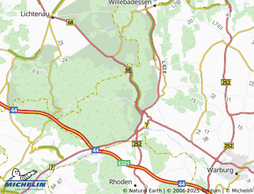 MICHELIN Hardehausen map - ViaMichelin
