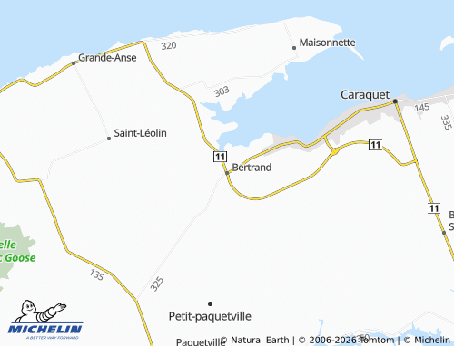 Kaart MICHELIN Bertrand - ViaMichelin