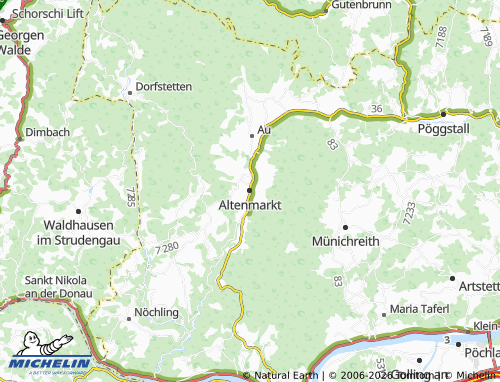 Mapa MICHELIN Altenmarkt - ViaMichelin