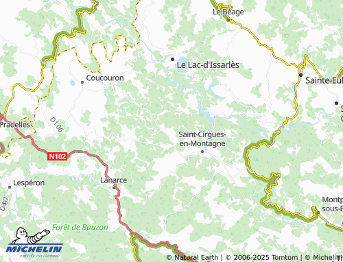 Carte MICHELIN Le Pradal - ViaMichelin