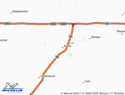 Carte MICHELIN Neola - ViaMichelin