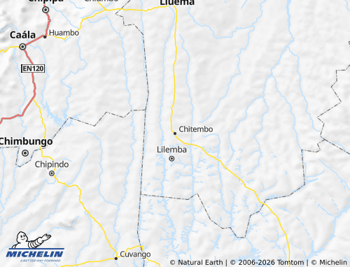 MICHELIN-Landkarte Chitembo - ViaMichelin