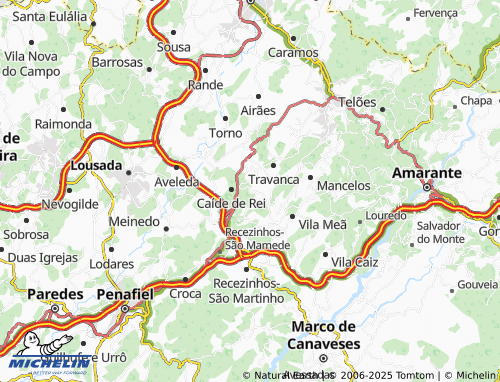 Kaart MICHELIN Carvalho - ViaMichelin