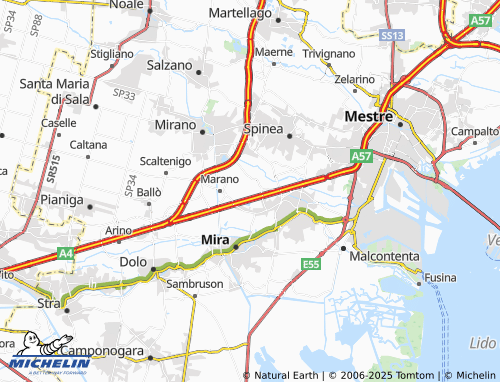 MICHELIN Ca' Semenzato map - ViaMichelin