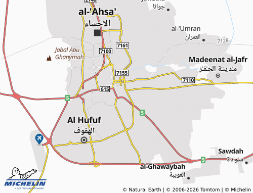 MICHELIN-Landkarte al-Rawdah - ViaMichelin