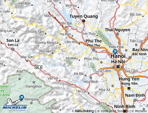 MICHELIN Tân Sơn map - ViaMichelin
