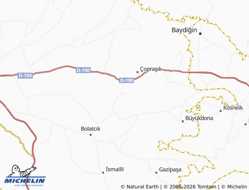Mappa MICHELIN Bozdoğan - ViaMichelin