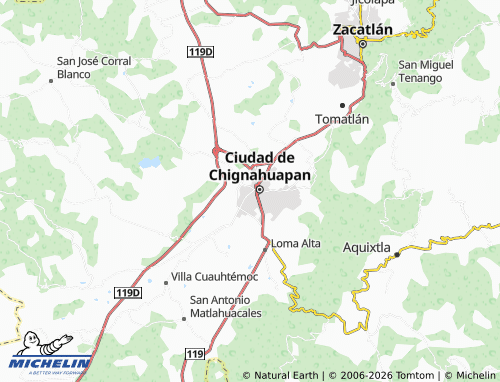 Mapa MICHELIN Toltempan - ViaMichelin