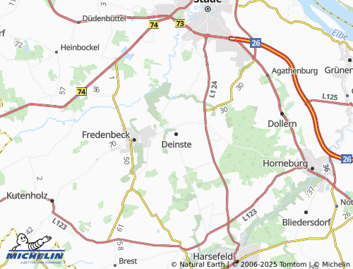 MICHELIN-Landkarte Deinste - ViaMichelin