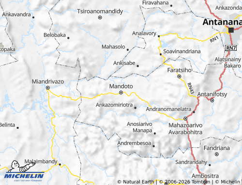 MICHELIN Mandoto map - ViaMichelin