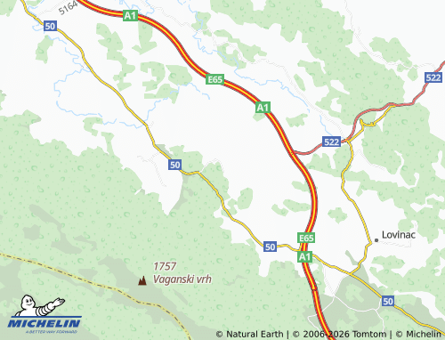 Mapa MICHELIN Kruškovac - ViaMichelin
