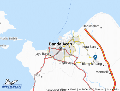 MICHELIN Kuta Raja map - ViaMichelin