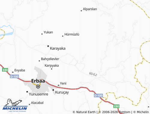 MICHELIN Ballıbağ map - ViaMichelin