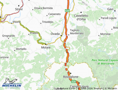 Mappa MICHELIN Costa - ViaMichelin