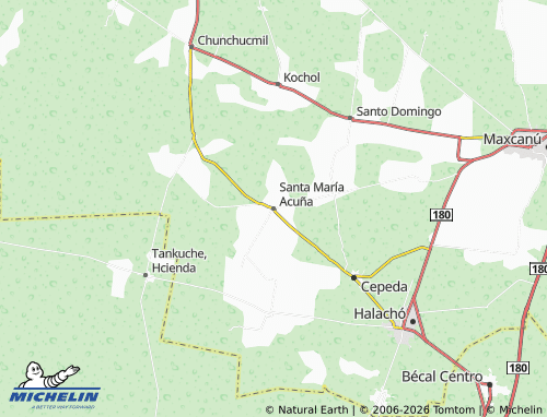 Mapa MICHELIN Santa María Acuña - ViaMichelin