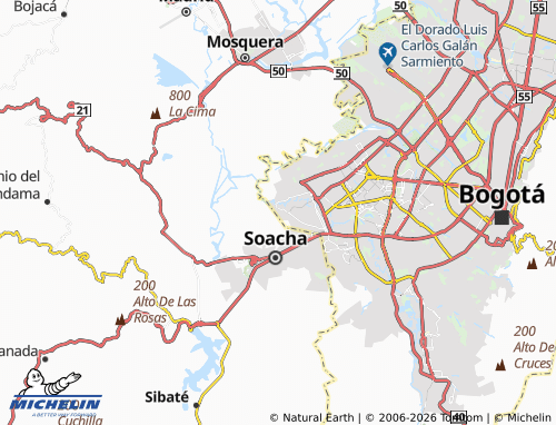 Carte MICHELIN San Diego-Bosa - ViaMichelin