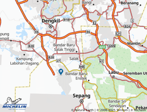MICHELIN Taman Salak Idaman map - ViaMichelin