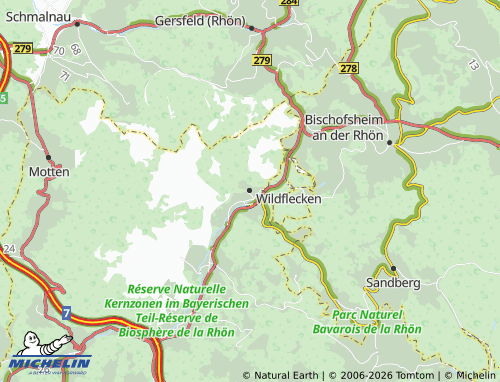 MICHELIN Wildflecken map - ViaMichelin