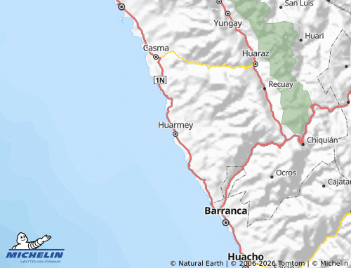 Mappa MICHELIN Huarmey - ViaMichelin